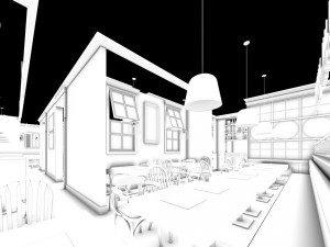 restaurant teahouse cafe drinks clubhouse 113 3D Model