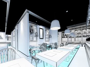restaurant teahouse cafe drinks clubhouse 113 3D Model