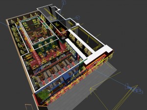 restaurant teahouse cafe drinks clubhouse 113 3D Model