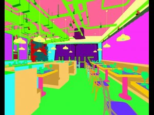 restaurant teahouse cafe drinks clubhouse 114 3D Model