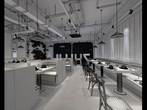 restaurant teahouse cafe drinks clubhouse 114 3Dモデル