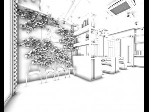 restaurant teahouse cafe drinks clubhouse 114 3D Model