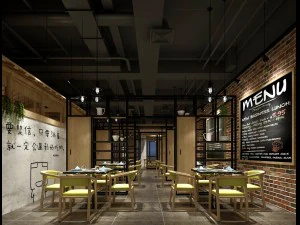 restaurante casa de ch&aacute; caf&eacute; bebidas clube 115 Modelo 3D