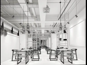 restaurant teahouse cafe drinks clubhouse 115 3D Model