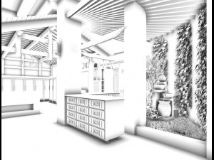 restaurant teahouse cafe drinks clubhouse 115 3D Model