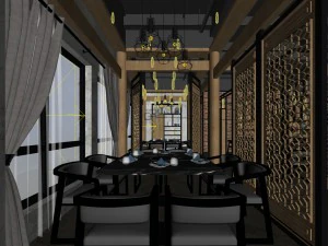 restaurant teahouse cafe drinks clubhouse 115 3D Model