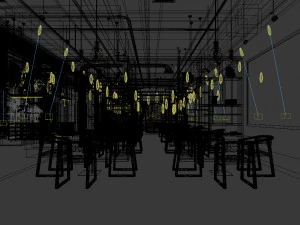 restaurant teahouse cafe drinks clubhouse 115 3D Model