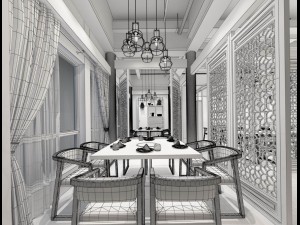 restaurant teahouse cafe drinks clubhouse 115 3D Model
