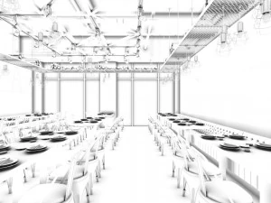 restaurant teahouse cafe drinks clubhouse 116 3D Model
