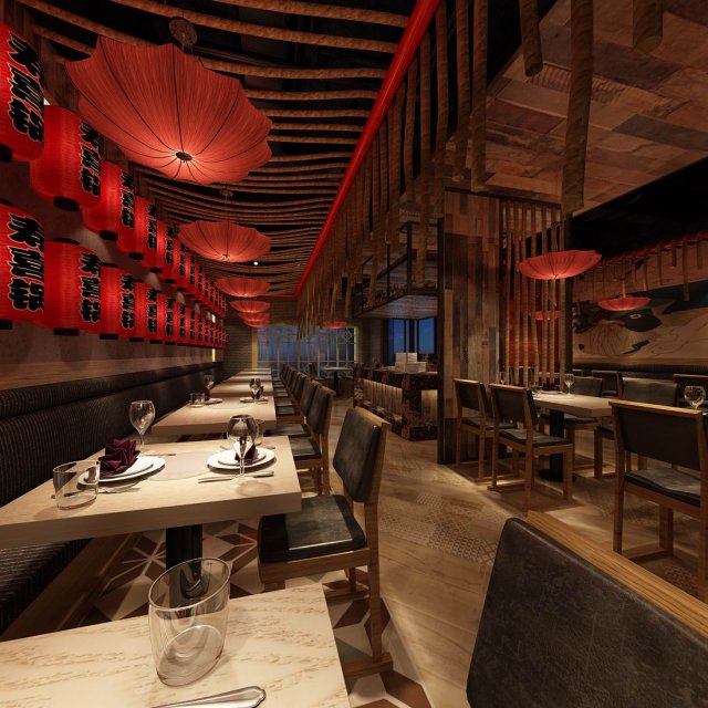 restaurant teahouse cafe drinks clubhouse 117 3D 模型 .c4d .max .obj .3ds .fbx .stl .blend 