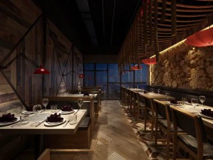 Restaurant Teehaus Caf&eacute; Getr&auml;nke Clubhaus 117 3D Modell