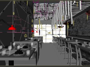 restaurant teahouse cafe drinks clubhouse 117 3D 模型