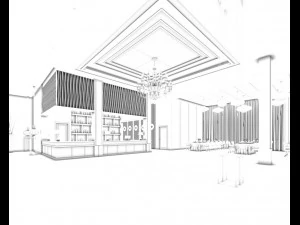 restaurant teahouse cafe drinks clubhouse 118 3D Model