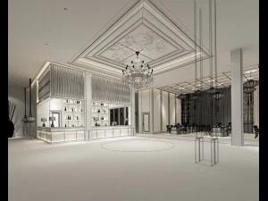 restaurant teahouse cafe drinks clubhouse 118 3D Model