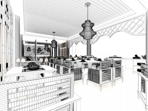 restaurant teahouse cafe drinks clubhouse 120 3D Model