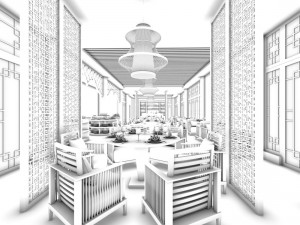 restaurant teahouse cafe drinks clubhouse 120 3D Model
