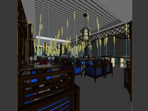 restaurant teahouse cafe drinks clubhouse 120 3D Model