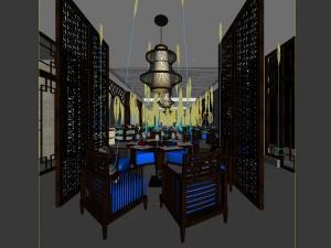 restaurant teahouse cafe drinks clubhouse 120 3D Model