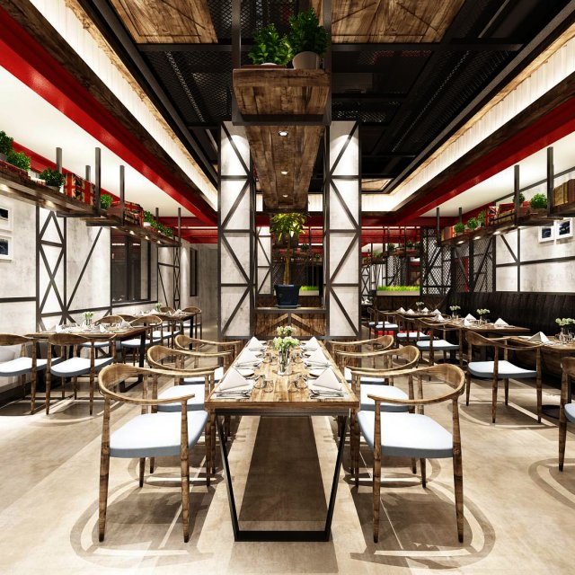 restaurant teahouse cafe drinks clubhouse 121 Modello 3D .c4d .max .obj .3ds .fbx .stl .blend 