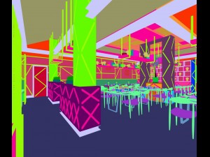 restaurant teahouse cafe drinks clubhouse 121 Modello 3D