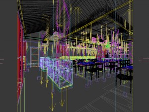 restaurant teahouse cafe drinks clubhouse 121 Modello 3D