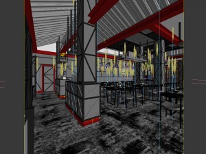 restaurant teahouse cafe drinks clubhouse 121 Modello 3D