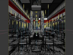 restaurant teahouse cafe drinks clubhouse 121 3D Model
