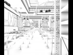 restaurant teahouse cafe drinks clubhouse 121 3D Model