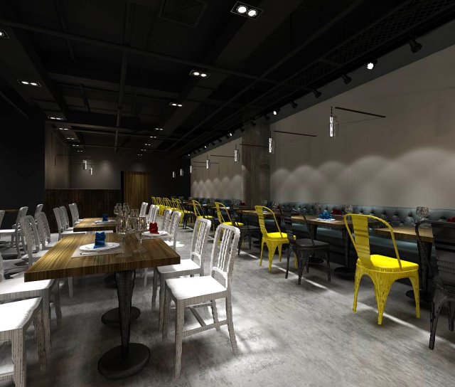 restaurant teahouse cafe drinks clubhouse 122 Modèle 3D .c4d .max .obj .3ds .fbx .stl .blend 