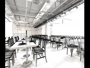 restaurant teahouse cafe drinks clubhouse 122 Modèle 3D