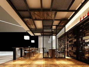 restaurante casa de ch&aacute; caf&eacute; bebidas clube 123 Modelo 3D