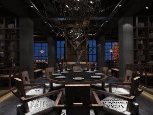 restaurant teahouse cafe drinks clubhouse 124 3D Model