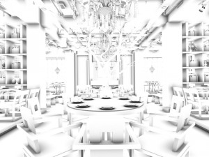 restaurant teahouse cafe drinks clubhouse 124 3D Model