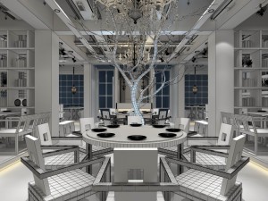 restaurant teahouse cafe drinks clubhouse 124 3D Model