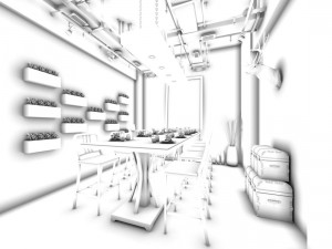 restaurant teahouse cafe drinks clubhouse 124 3D Model