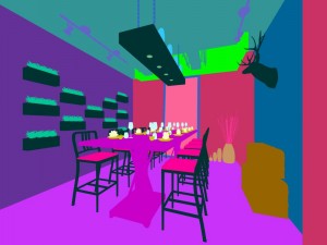 restaurant teahouse cafe drinks clubhouse 124 3D Model