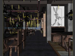 restaurant teahouse cafe drinks clubhouse 124 3D Model