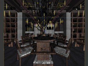 restaurant teahouse cafe drinks clubhouse 124 3D Model