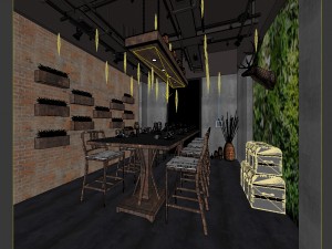 restaurant teahouse cafe drinks clubhouse 124 3D Model