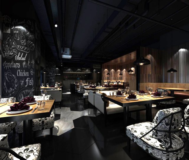 restaurant teahouse cafe drinks clubhouse 125 3D Model .c4d .max .obj .3ds .fbx .stl .blend 