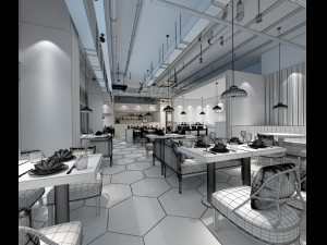 restaurant teahouse cafe drinks clubhouse 125 3D Model
