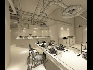 restaurant teahouse cafe drinks clubhouse 126 3D Model