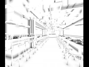 restaurant teahouse cafe drinks clubhouse 126 3D Model