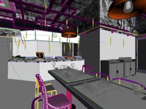 restaurant teahouse cafe drinks clubhouse 126 3D Model