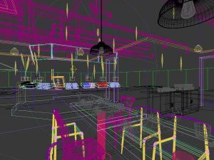 restaurant teahouse cafe drinks clubhouse 126 3D Model