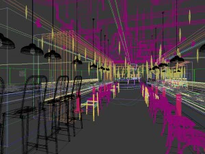 restaurant teahouse cafe drinks clubhouse 126 3D Model