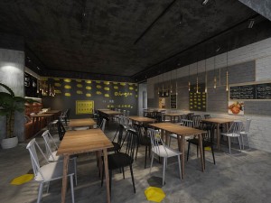 restaurant teahouse cafe drinks clubhouse 128 3D Model
