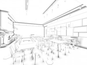 restaurant teahouse cafe drinks clubhouse 128 3D Model