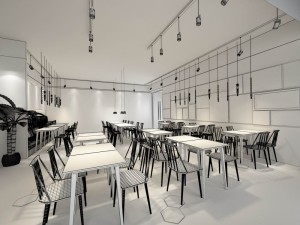 restaurant teahouse cafe drinks clubhouse 128 3D Model