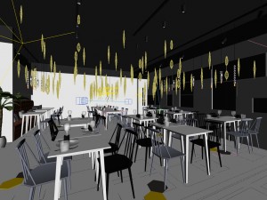 restaurant teahouse cafe drinks clubhouse 128 3D Model